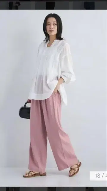[새상품] 그린 라벨 릴랙싱 BREEZE LINEN 와이드 팬츠