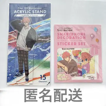 Free! 시기노 키스미 아크릴 스탠드 스티커 (세트 판매)