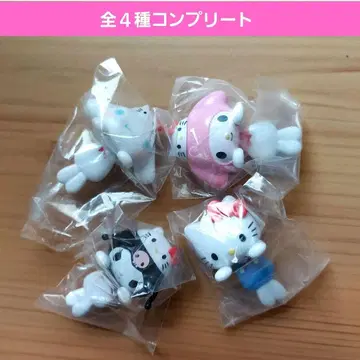 산리오  마스코트 가챠 가챠가챠 풀 컴프 키티 쿠로미 새상품
