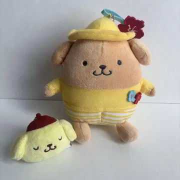 새상품 일광화상 폼폼푸딩 봉제 인형 키링 괌 돈키 한정판