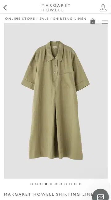 마가렛호웰 린넨 셔츠 원피스 SHIRTING LINEN