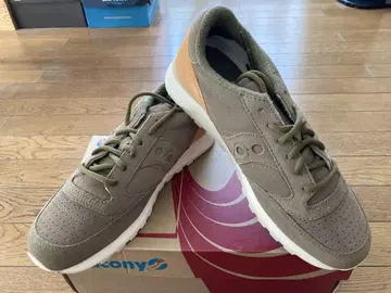 Saucony JAZZ 올 가죽 Olive 27.5cm (미사용품)