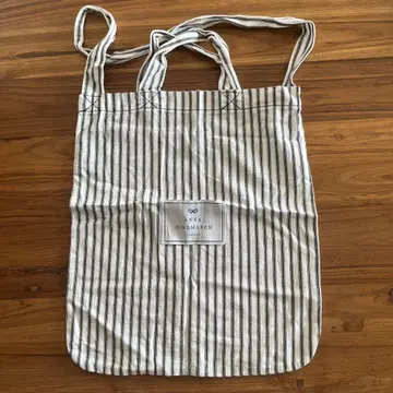 ANYA HINDMARCH 스트라이프 에코백