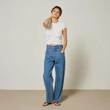 searoomlynn Cotton 셔링 mini 상의 화이트