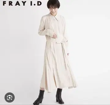 FRAY I.D 프레이아이디 큐프라 플레어 셔츠 원피스 IVO 새상품급