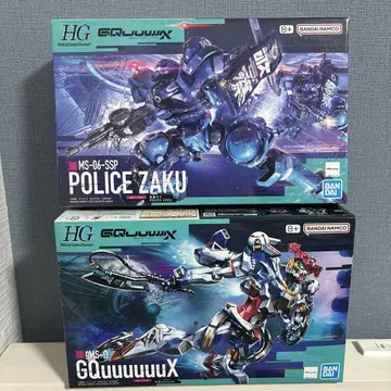 HG 1/144 GQuuuuuuX (지크 액스) 군경 자쿠 2기 세트