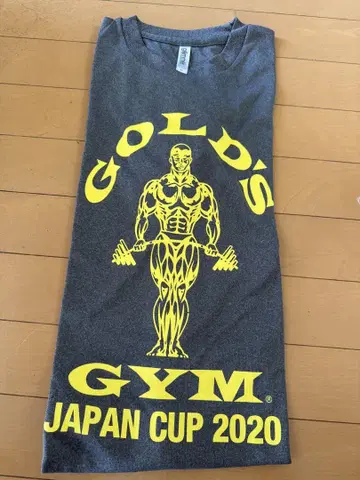 GOLD'S GYM Japan Cup 2020 티셔츠 M 그레이