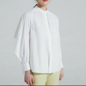 투모로우랜드 컬렉션 블라우스 셔츠 화이트 밴드 카라