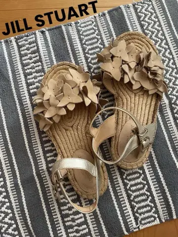 JILL STUART 누디 샌들 보타니컬 페미닌