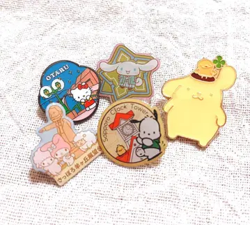 산리오 홋카이도 한정 핀 배지 폼폼푸딩