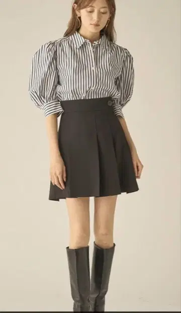 SNIDEL 스나이델 플리츠 스커트 숏 팬츠 M