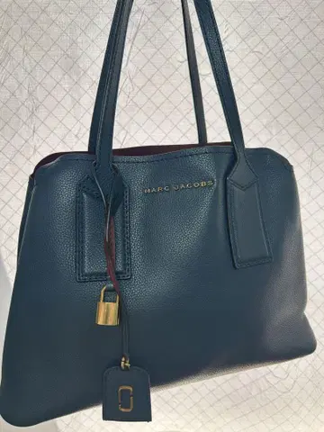 MARC JACOBS 다크 블루 토트백