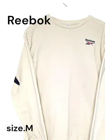 Reebok 크루 맨투맨 트레이닝복 M 클래식 화이트 크림
