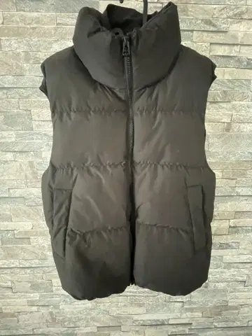 후드 블랙 다운 베스트