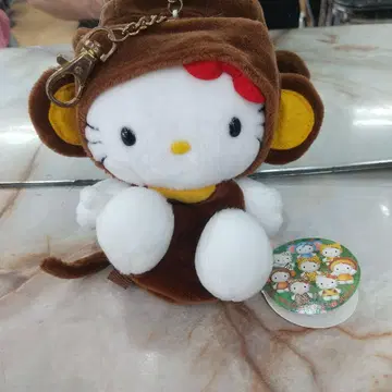 초레어 빈티지 헬로키티 몽키 코스튬 봉제 인형