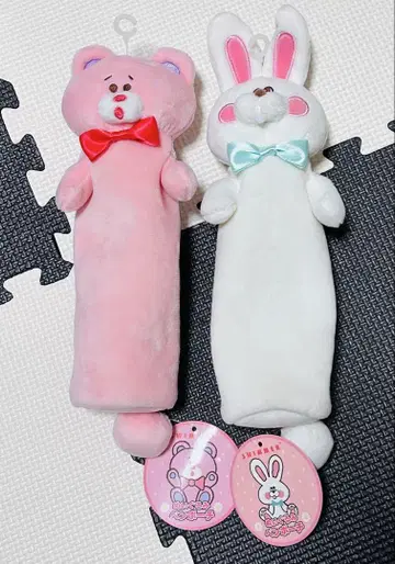 SWIMMER 스위머 봉제 인형 펜 파우치 베어 토끼 새상품 2세트