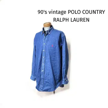 레어 90년대 vintage POLO COUNTRY 랄프 데님 셔츠