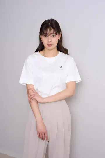 하립투 Trois Silky Cotton Tee 화이트