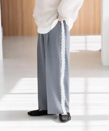 스튜디오 클립 마이클립 레이스 라인 팬츠 그레이