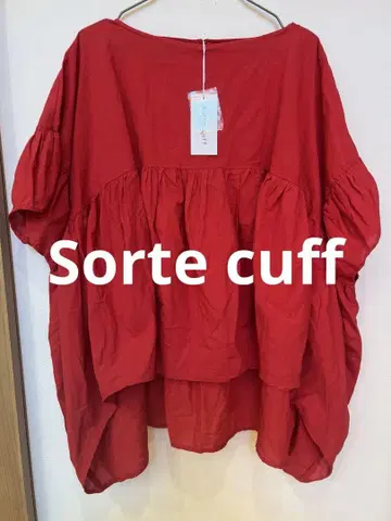 Sorte 커프 레드 튜닉 F 사이즈 빨간색