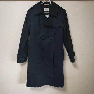 ORIHICA 네이비 더블 브레스트 트렌치코트