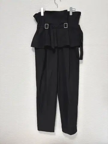 CLANE 하이웨스트 팬츠 블랙