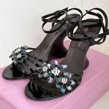 [새상품급] JILLSTUART Shoe 질스튜어트 샌들 뮬 블랙