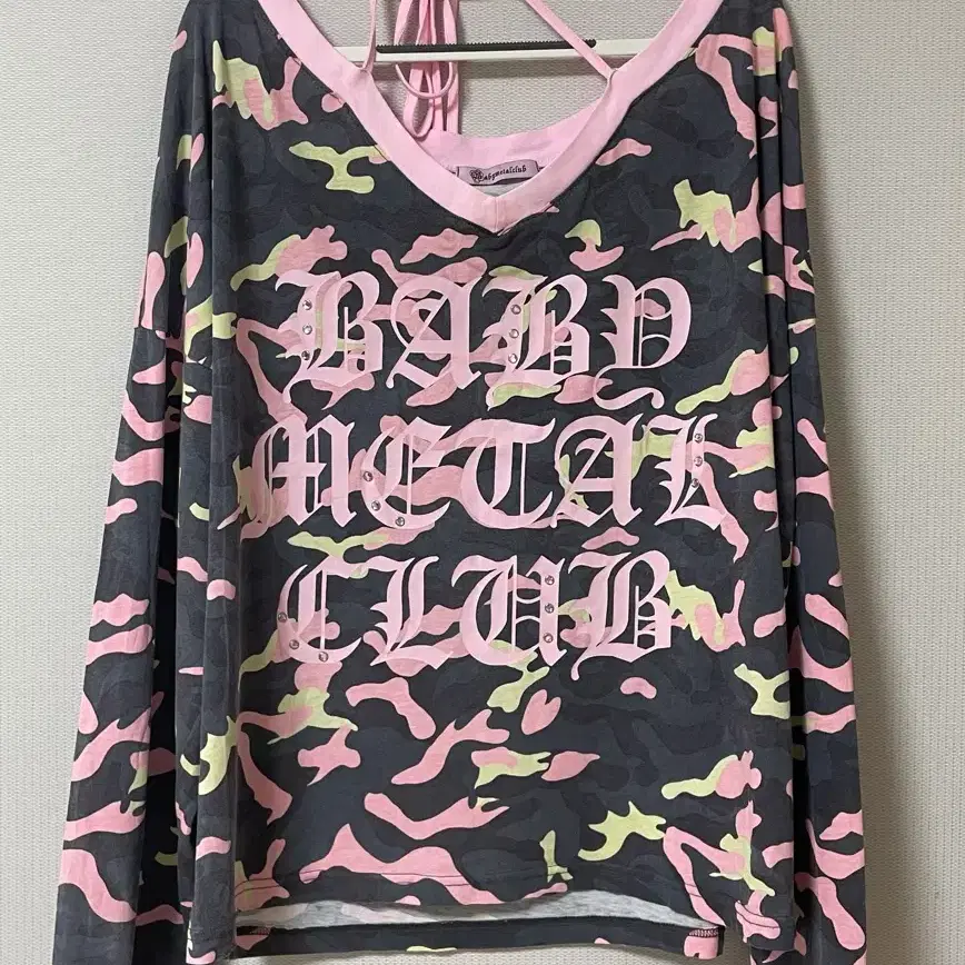 BABYMETAL CLUB Neon Pinky Camo String Tee #베이비메탈클럽