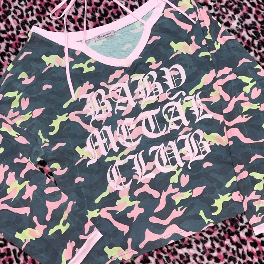 BABYMETAL CLUB Neon Pinky Camo String Tee | Bunjang Global