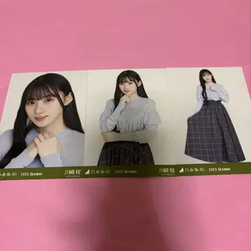노기자카46 카와사키 사쿠라 브로마이드 윈도우페인 체크 컴프