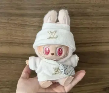 labubu 라부부 봉제 인형 옷 니트 3세트 화이트