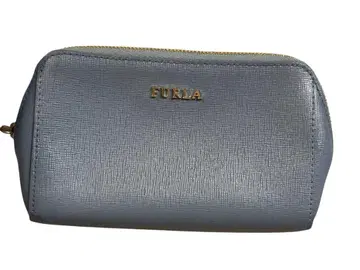 [컨디션 최상] 훌라 FURLA 블루 가죽 파우치