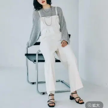 LEPSIM 데님 살로펫 화이트