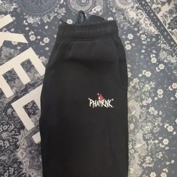 PHATRNK 블랙 스웨트 팬츠 M 사이즈