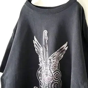 델타 기타 락 SGS ROCK 티셔츠 XL 블랙 구제 의류