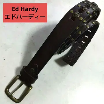 Ed Hardy 에드하디 벨트 브라운 갈색
