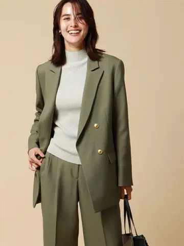 SUIT SELECT 브라운 더블 브레스트 자켓 팬츠 셋업