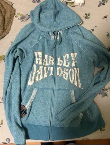 Harley Davidson 지퍼 후드티 얇은 소재