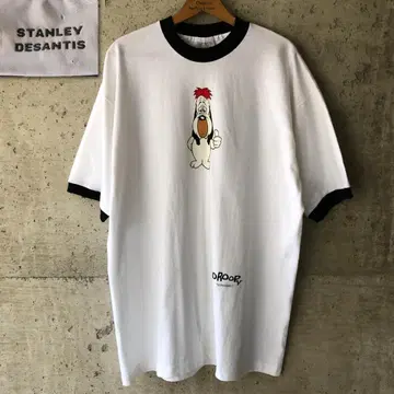 XZ578 90년대 DROOPY 드루피 티셔츠 링거 티 카툰