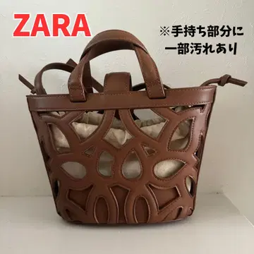 ZARA 컷워크 카고바 백 브라운 2WAY