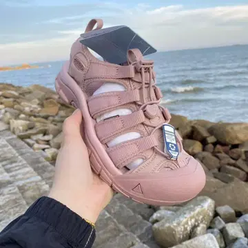 KEEN 23.5cm 핑크 스포츠 샌들 스트랩 디자인