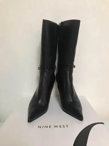 NINE WEST 블랙 웨스턴 부츠