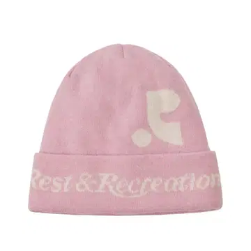 핑크 니트 모자 Rest & Recreation