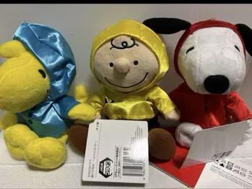 스누피 봉제 인형 레인코트 전종 세트