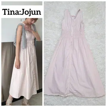 [새상품급] TINA: JOJUN 허리 셔링 코튼 원피스 A라인