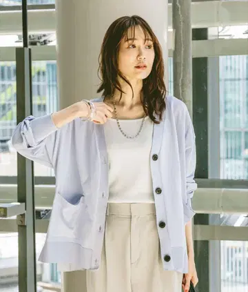 GLOBAL WORK / 스키레이 산뜻 V넥 가디건