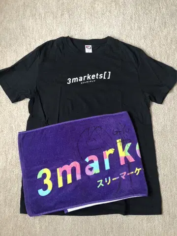 3markets[ ] T셔츠 사인 포함 타월 세트