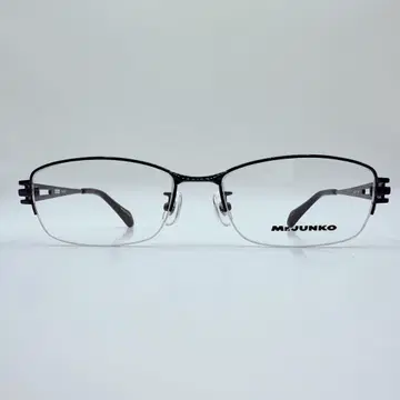 Mr.JUNKO 안경 프레임 하프림 블루 중국산