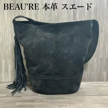 BEAU'RE 뷰레 천연 가죽 스웨이드 숄더 백 핸드 일본제