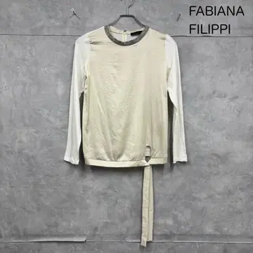 FABIANA FILIPPI 큐빅 장식 블라우스 N1026